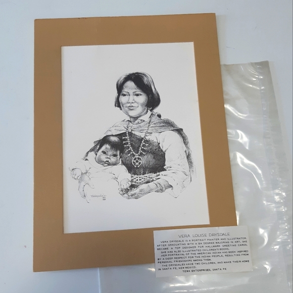 Vera Louise Drysdale Other - Vintage 70s Vera Louise Drysdale mother and child artwork 8"x10" print